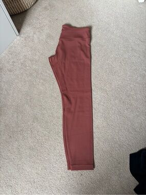Lululemon Align Crop Leggings Low Rise Rustic Clay Size 8 NWOT
